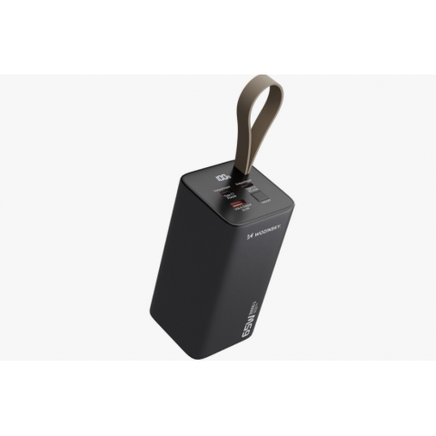 Nešiojamas įkroviklis - akumuliatorius 30000mAh 65W USB + 2xUSB C juodas Wozinsky K65+ (tinka nešiojamiems kompiuteriams)